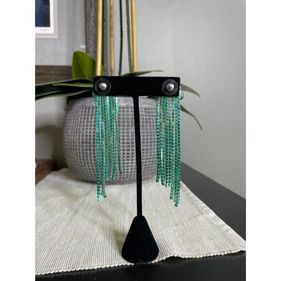 Revolve 8 Other Reasons x Revolve Holiday Earring Teal Womens Size OS - Picture 4 of 6